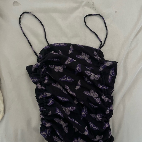 Urban Outfitters Mesh Butterfly Top - Picture 2 of 5